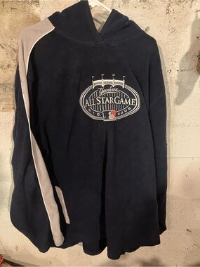 Reebok 2XL Navy and White Logo ‘Yankees All Star Game N.Y.C. 2008’ Pullover